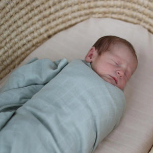 Essentials Muslin Wrap - Sage - Burrow & Be