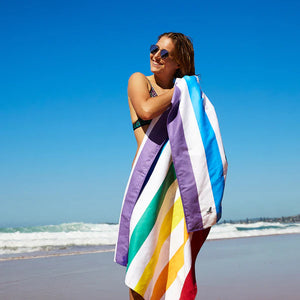 Dock & Bay Quick Dry Beach Towel - Rainbow Skies