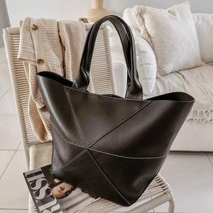 Roma Tote Bag - Black - Louen Hide