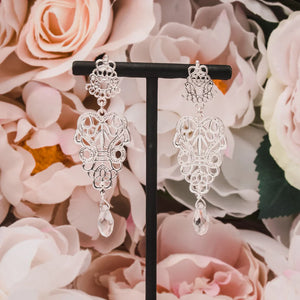 Palais Silver Earrings - Fabuleux Vous