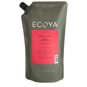 Guava & Lychee Hand & Bodywash Refill - Ecoya