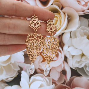 Palais Gold Earrings - Fabuleux Vous