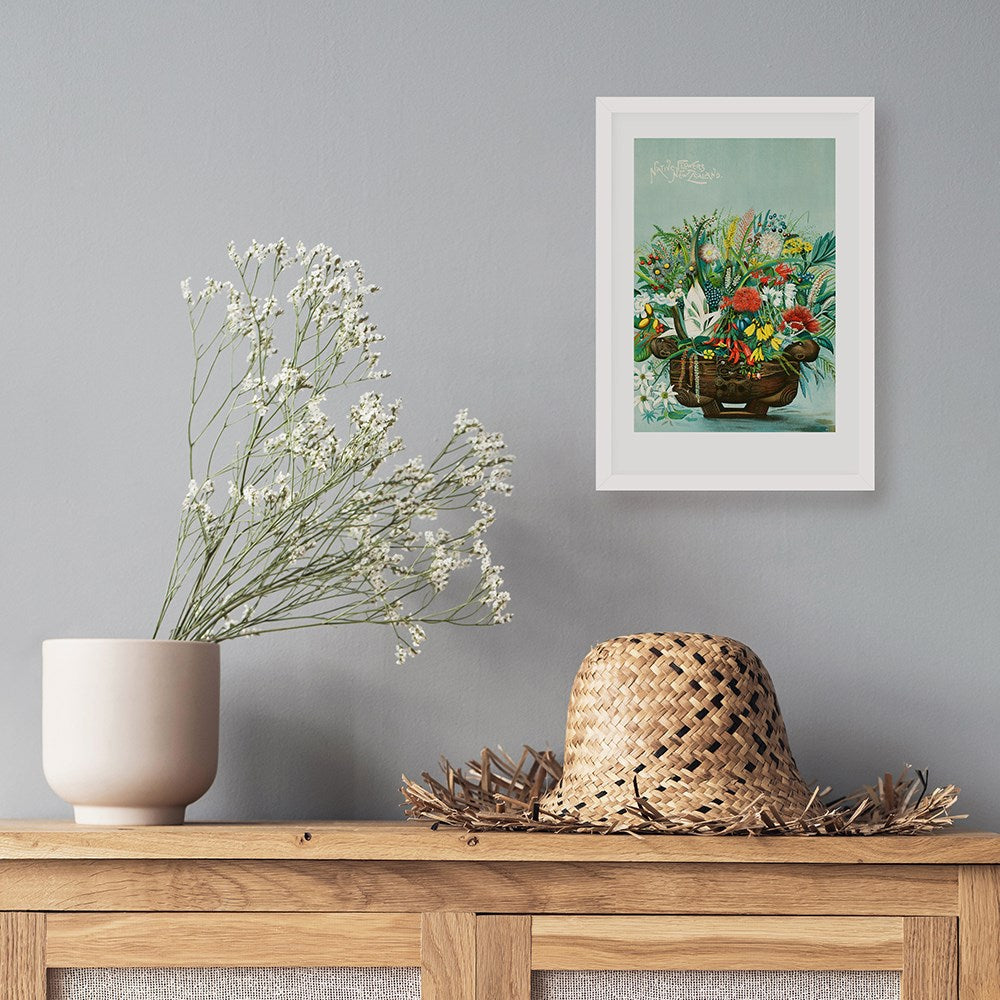 100%NZ Art NZ Native Flowers A3 A4 Print