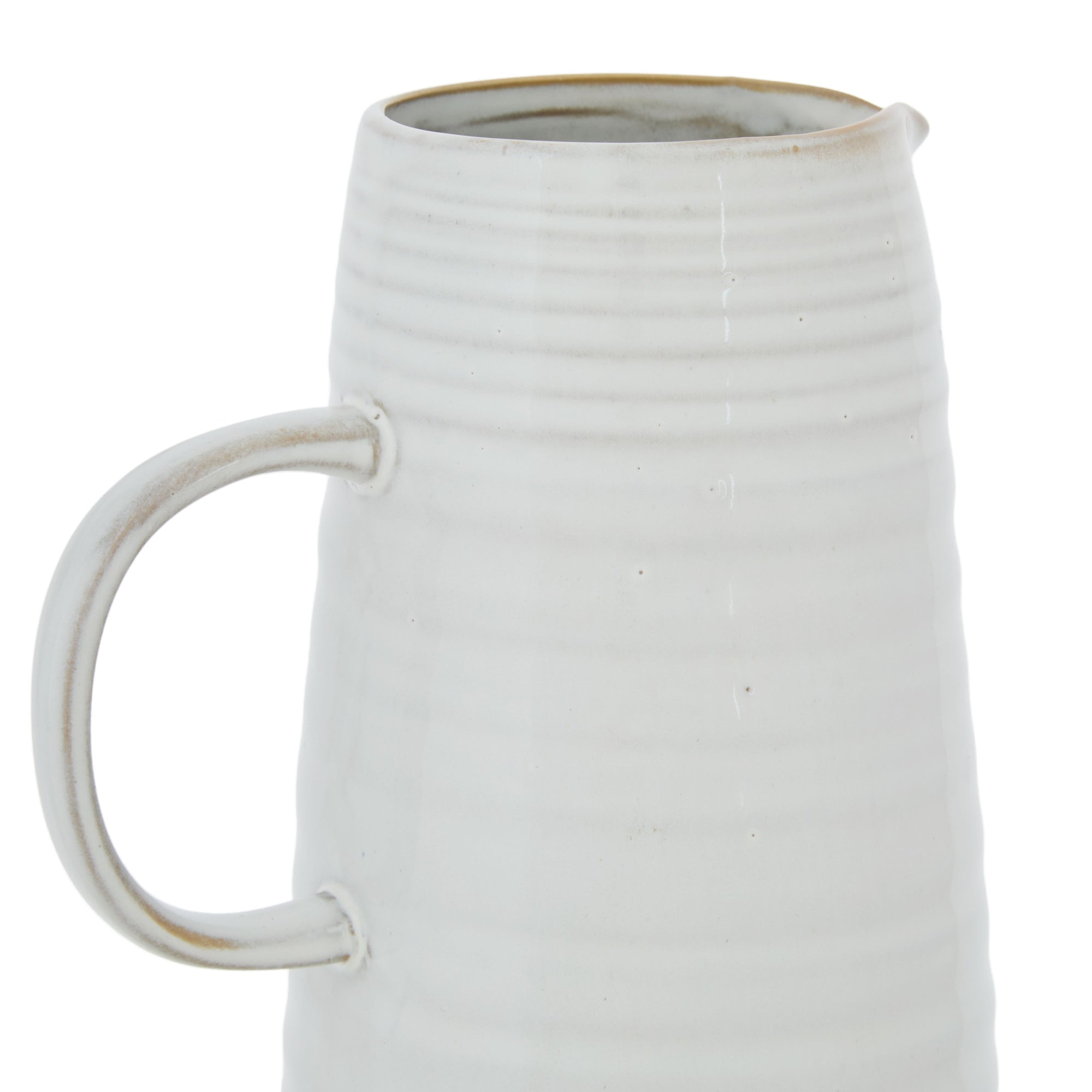 AMALFI SOMERSET MILKY GLAZE JUG 1200ML WHITE 14.5X11.5X20.3CM