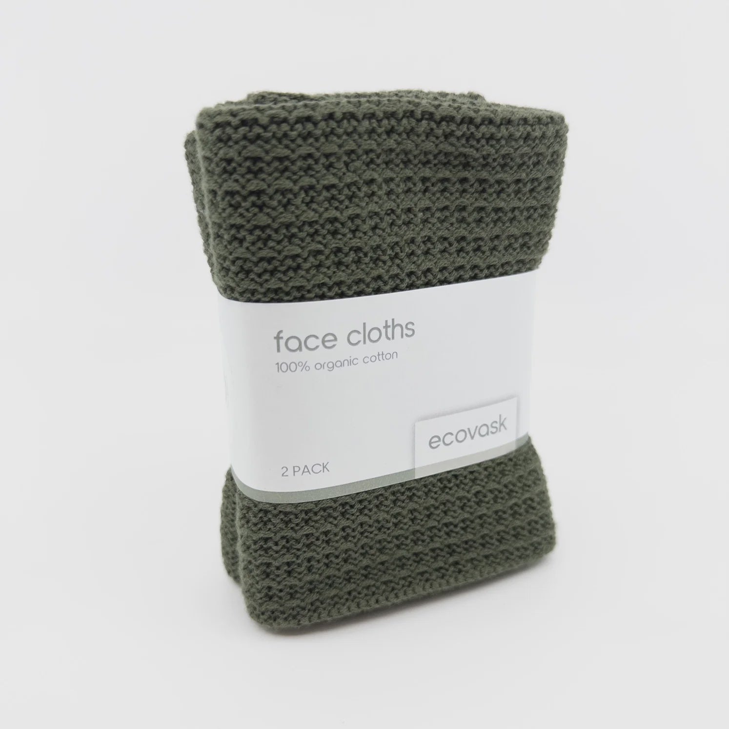 Face Cloth Pk Olive - Ecovask