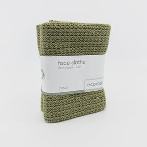 Face Cloth Pk Pistachio - Ecovask