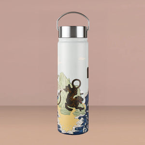 Chunky Water Bottle 650ml - Blue Wave Laura-Shallcrass