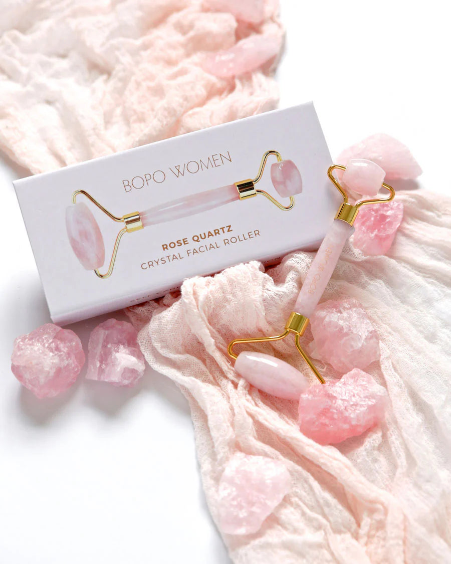 Bopo Women Facial Roller Rose Quartz