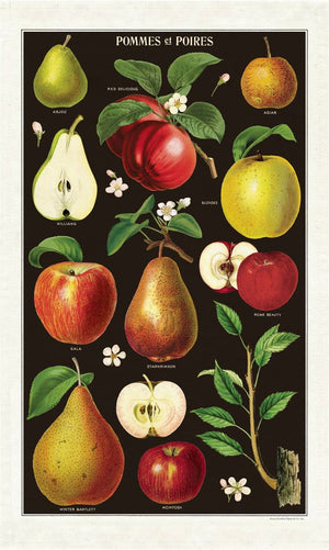 Cavallini & Co - Apples & Pears - Tea Towel