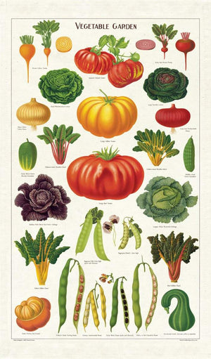 Cavallini & Co - Vegetable Garden - Tea Towel