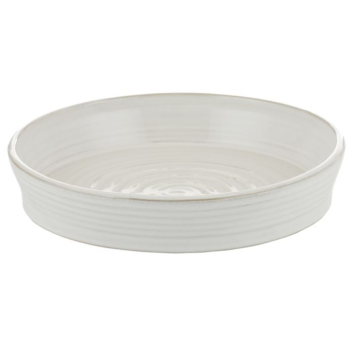 AMALFI SOMERSET LARGE MILKY GLAZE PLATTER WHITE 28X28X5.2CM