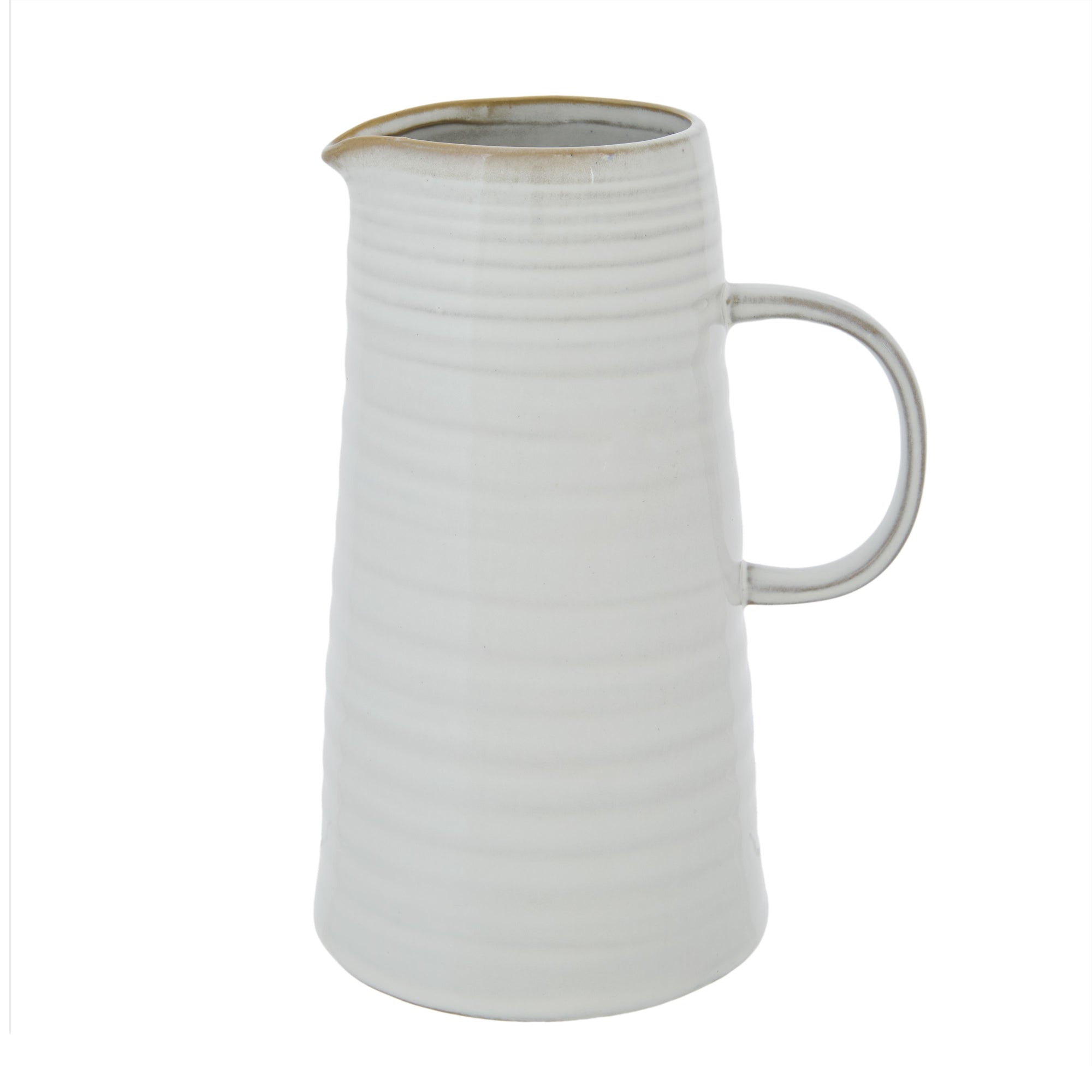 AMALFI SOMERSET MILKY GLAZE JUG 1200ML WHITE 14.5X11.5X20.3CM