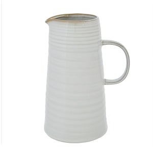 AMALFI SOMERSET MILKY GLAZE JUG 1200ML WHITE 14.5X11.5X20.3CM