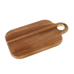 Davis & Waddell Acacia Serving Board with Brass