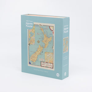 100%NZ Tourist Map of NZ Jigsaw Puzzle Box