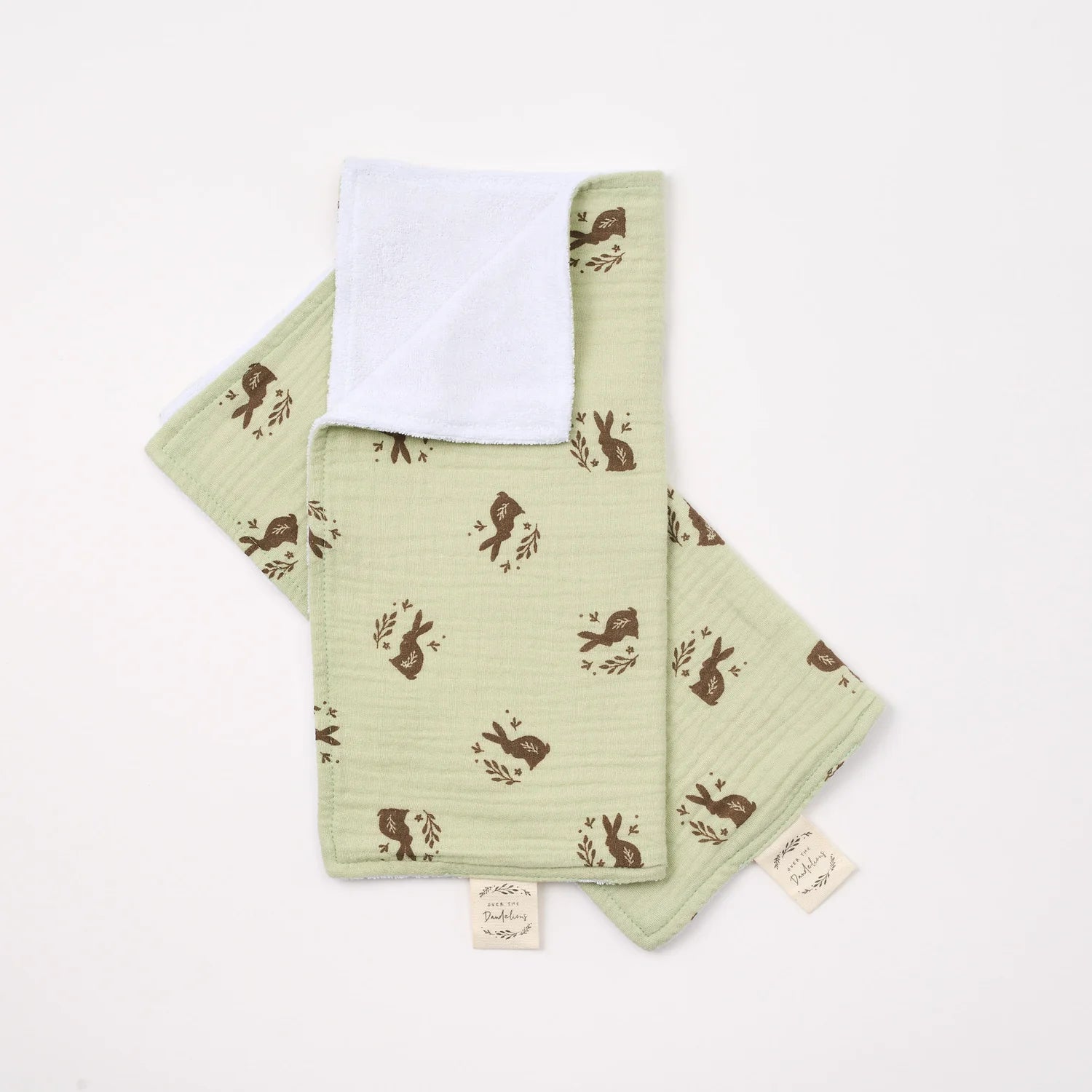 Cravehome_Washclothssetof2MeadowPrint_Baby Organic Muslin Cotton