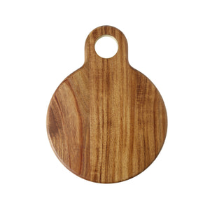 DAVIS & WADDELL ACACIA & BRASS SERVING BOARD NATURAL 32.5X25X1.8CM