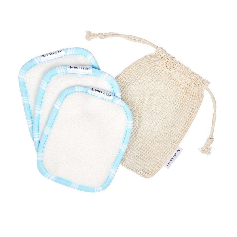 Dock & Bay Reusable Makeup Wipes - Blue