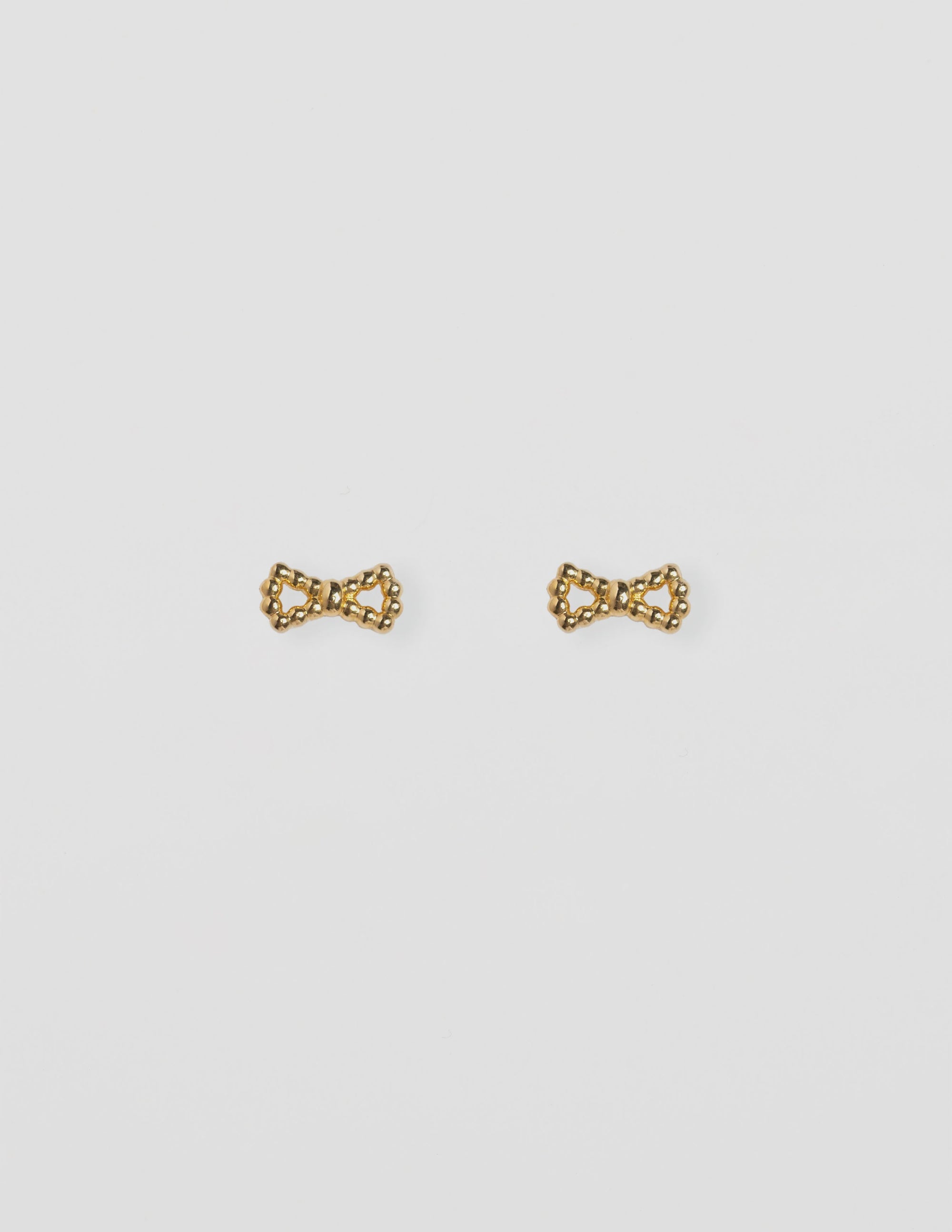 Stella Gemma Earrings Gold Mini Bow