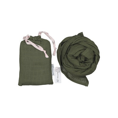 Essentials Muslin Wrap Olive - Burrow & Be