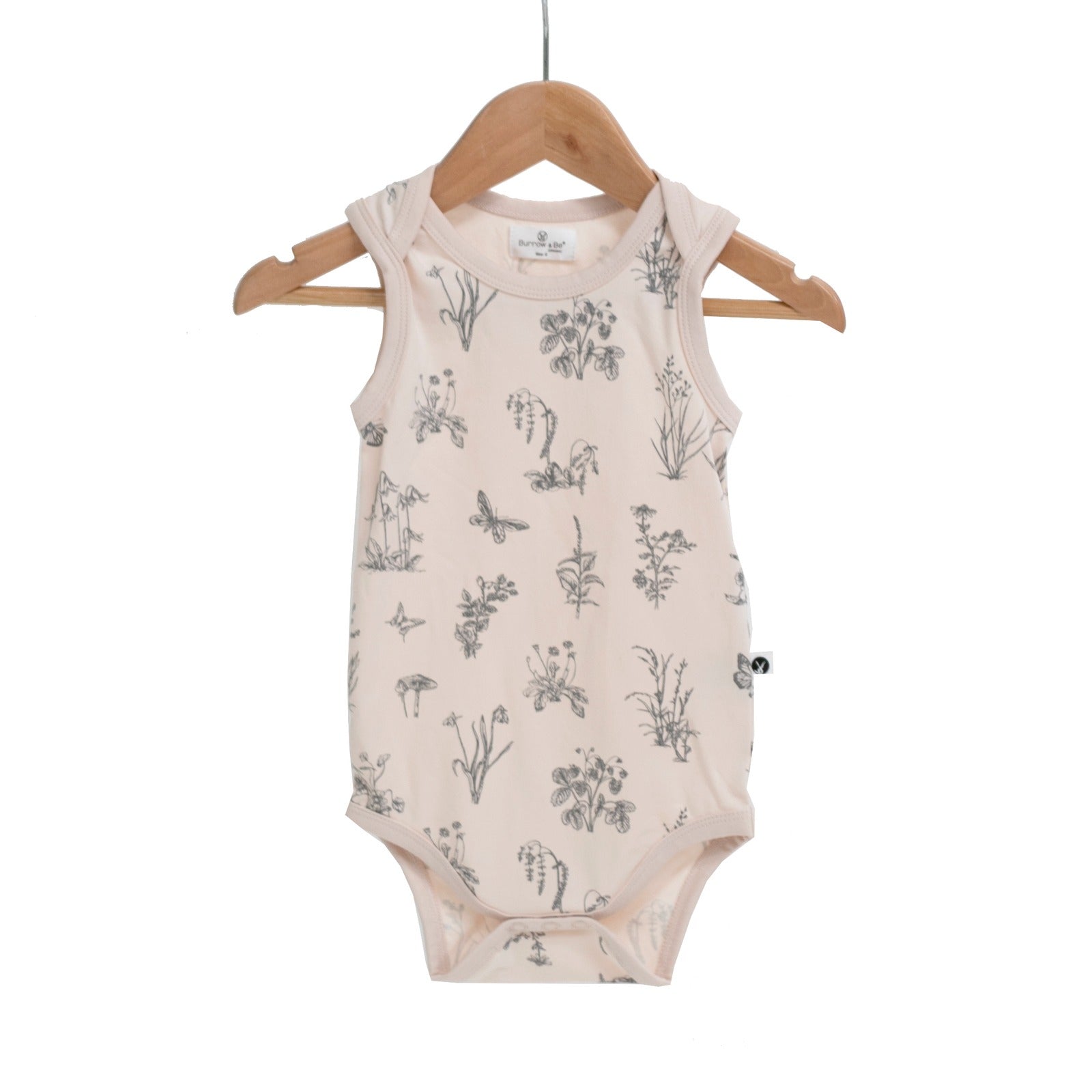 Burrow & Be Blush Meadow Singlet Onesie