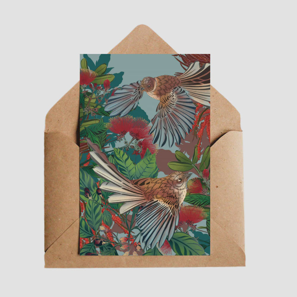 FLOX Card - Flying Fantails