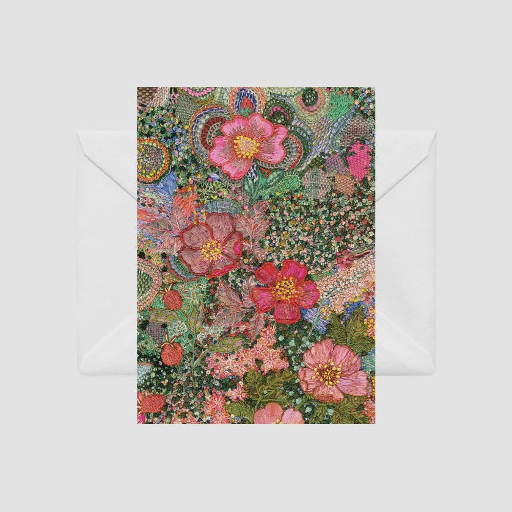 Card - Wild Roses Fleur Woods