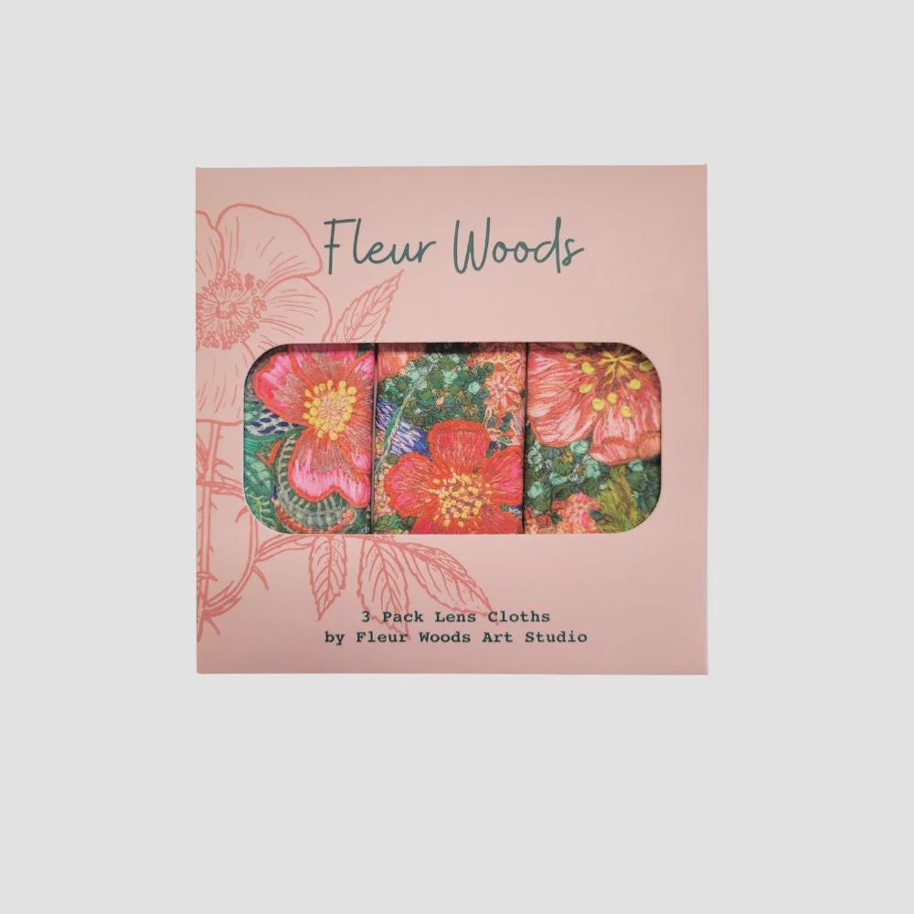 Fleur Woods Lens Cloth Set of 3