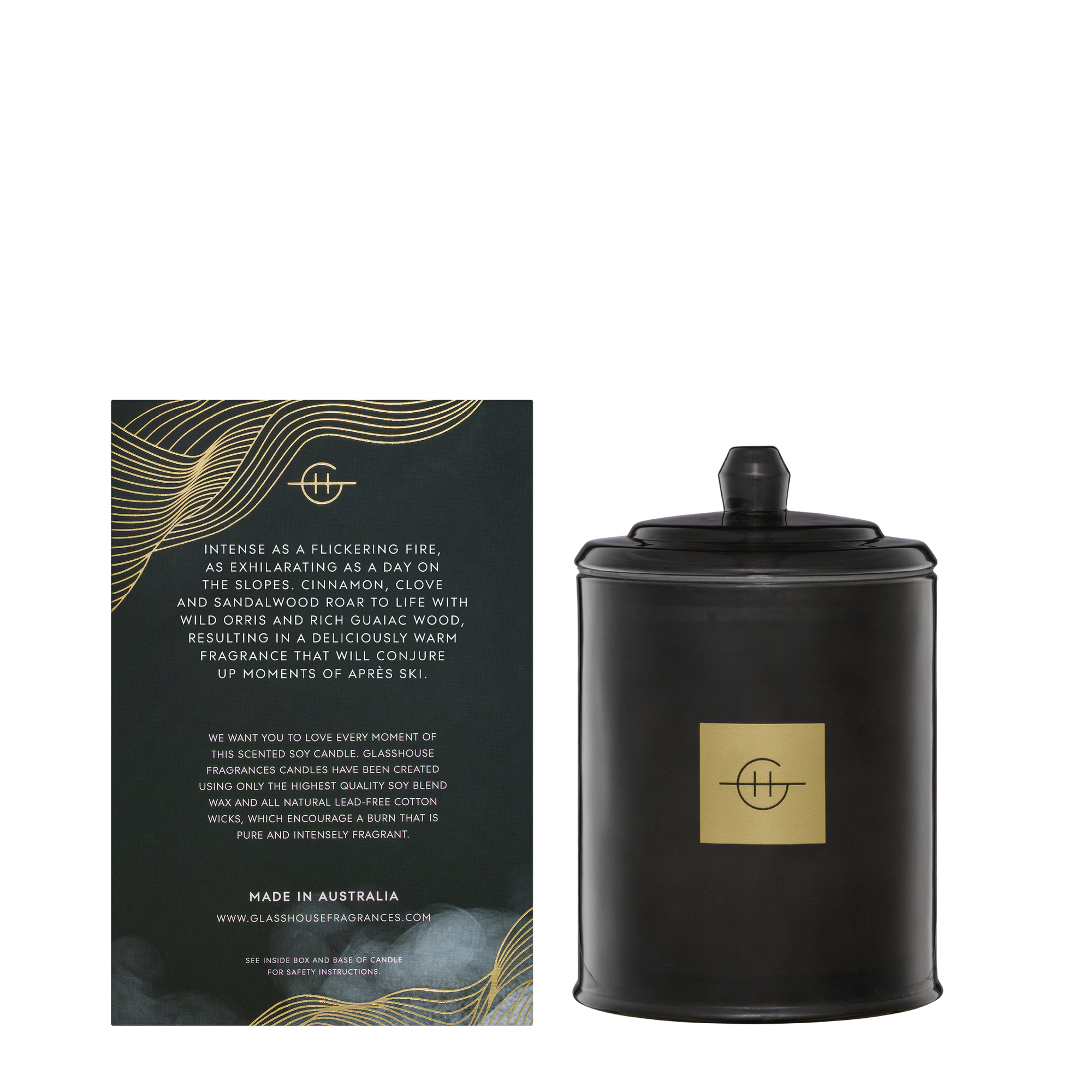 Glasshouse Fragrances Fireside in Queenstown 380g Candle
