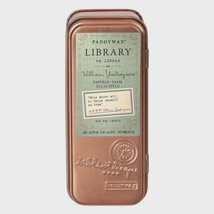 Paddywax Library Travel Tin - William Shakespeare