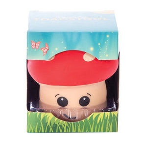 ISGIFT SQUISHY TOADSTOOL (2 ASST/12 DISP) RED 6.5X6.5X7.4CM  