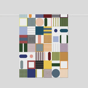 Abstract Squares Tea Towel - Best Abroad