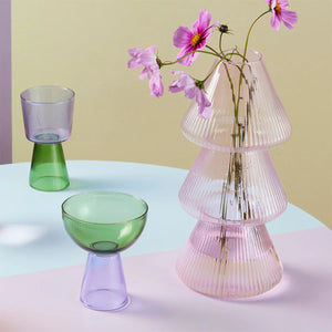 Yinka Ilori Glassware (set of 2) Green Purple MOMA