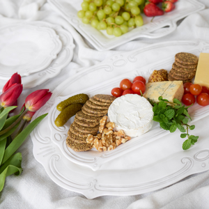 Melamine French Grey Rectangle Platter + Le Forge