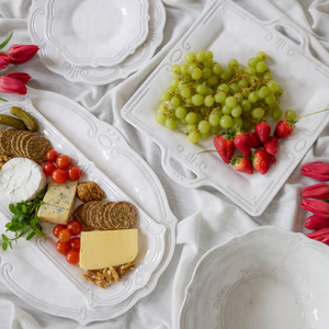 Melamine French Grey Square Platter