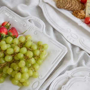 Melamine French Grey Square Platter + Le Forge