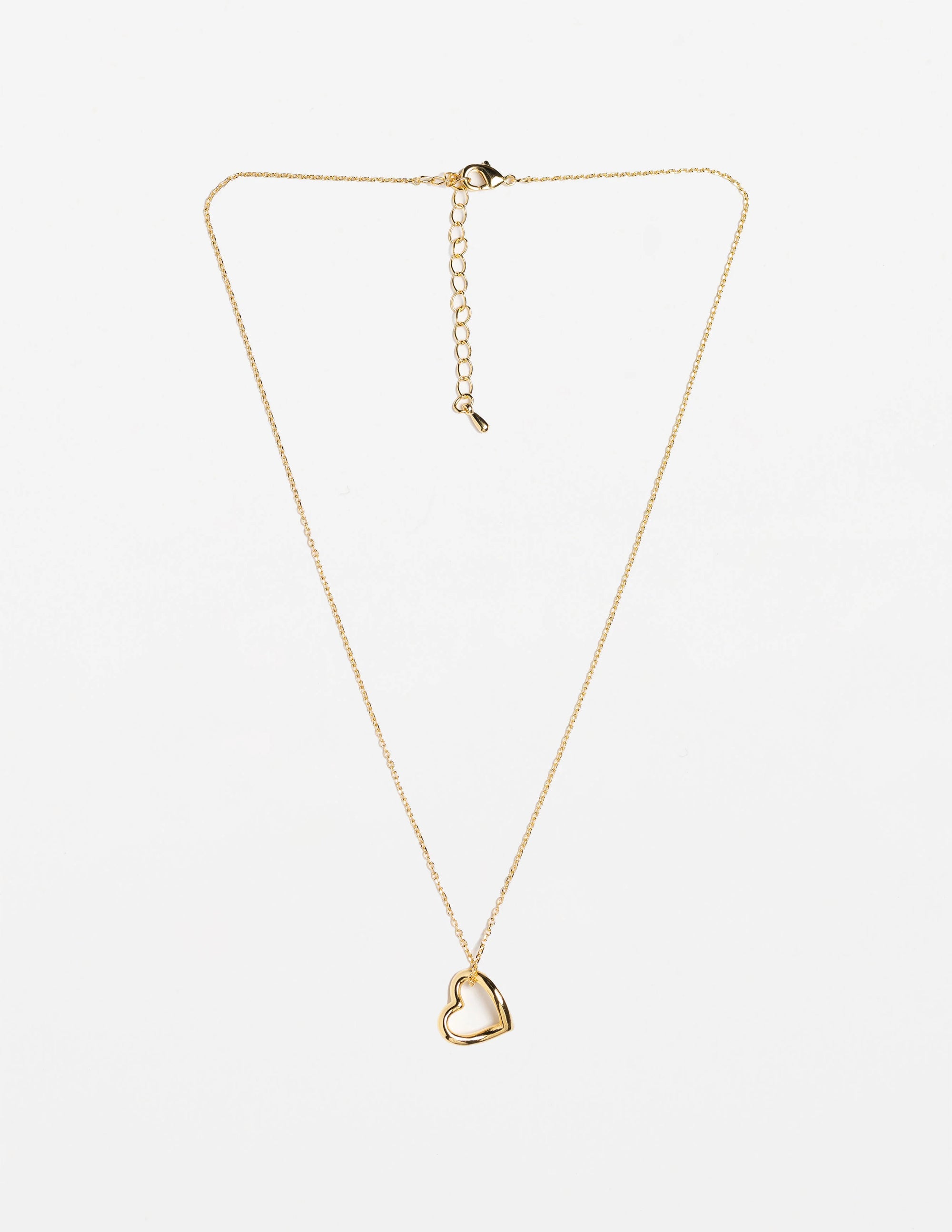 Stella+Gemma NECKLACE HEART OUTLINE - GOLD