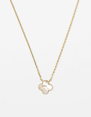 NECKLACE MOP CLOVER