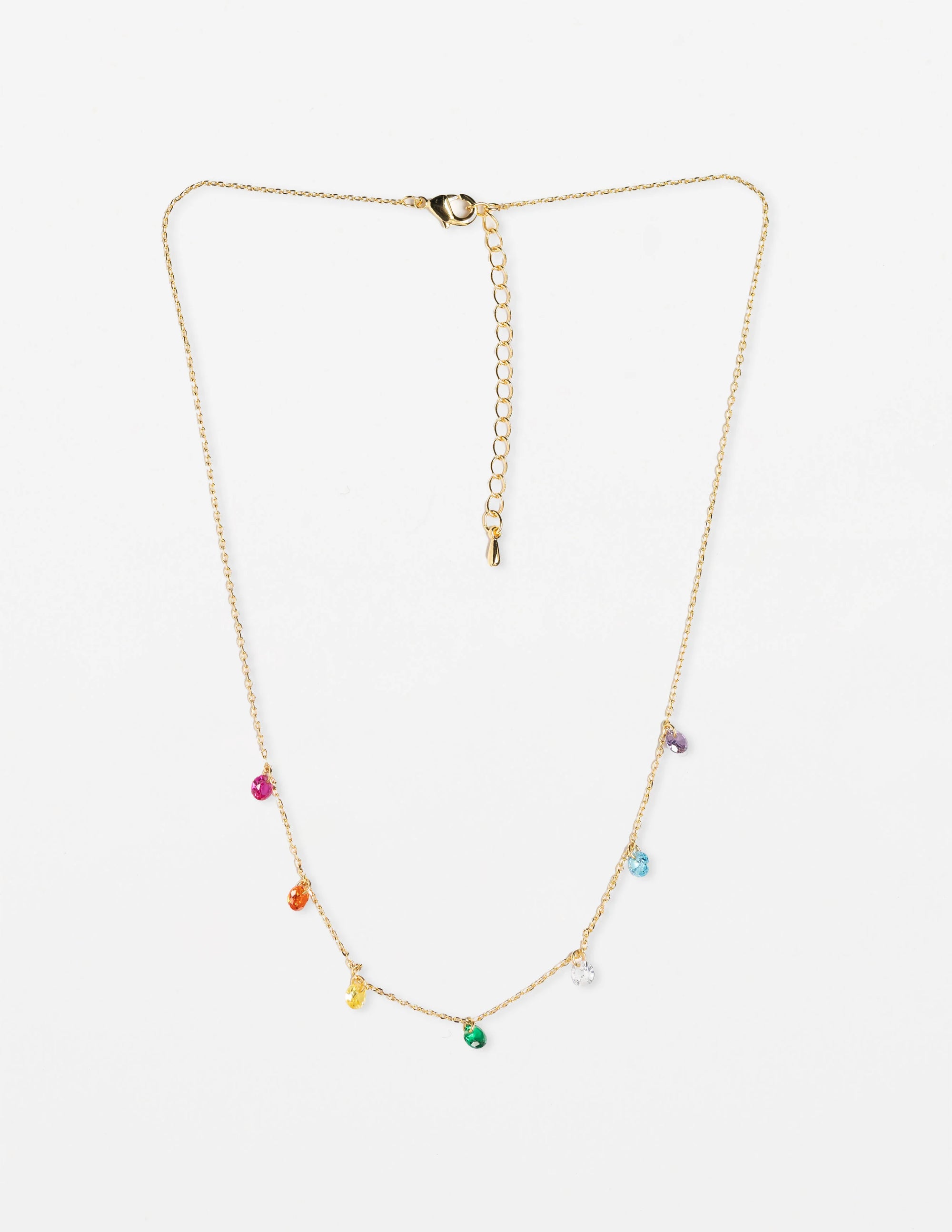 Stella + Gemma NECKLACE RAINBOW BEADS - GOLD