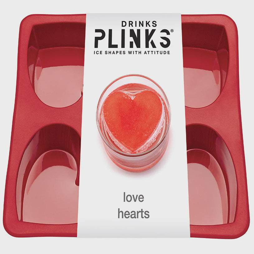 Lovehearts Silicone Ice Tray - Drinks Plinks