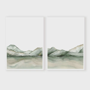 Moke Lake Pair - A2 Prints - Leden