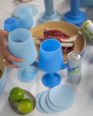 Porter Green Sky + Kingfisher | Swepp | Silicone Unbreakable Wine Glasses