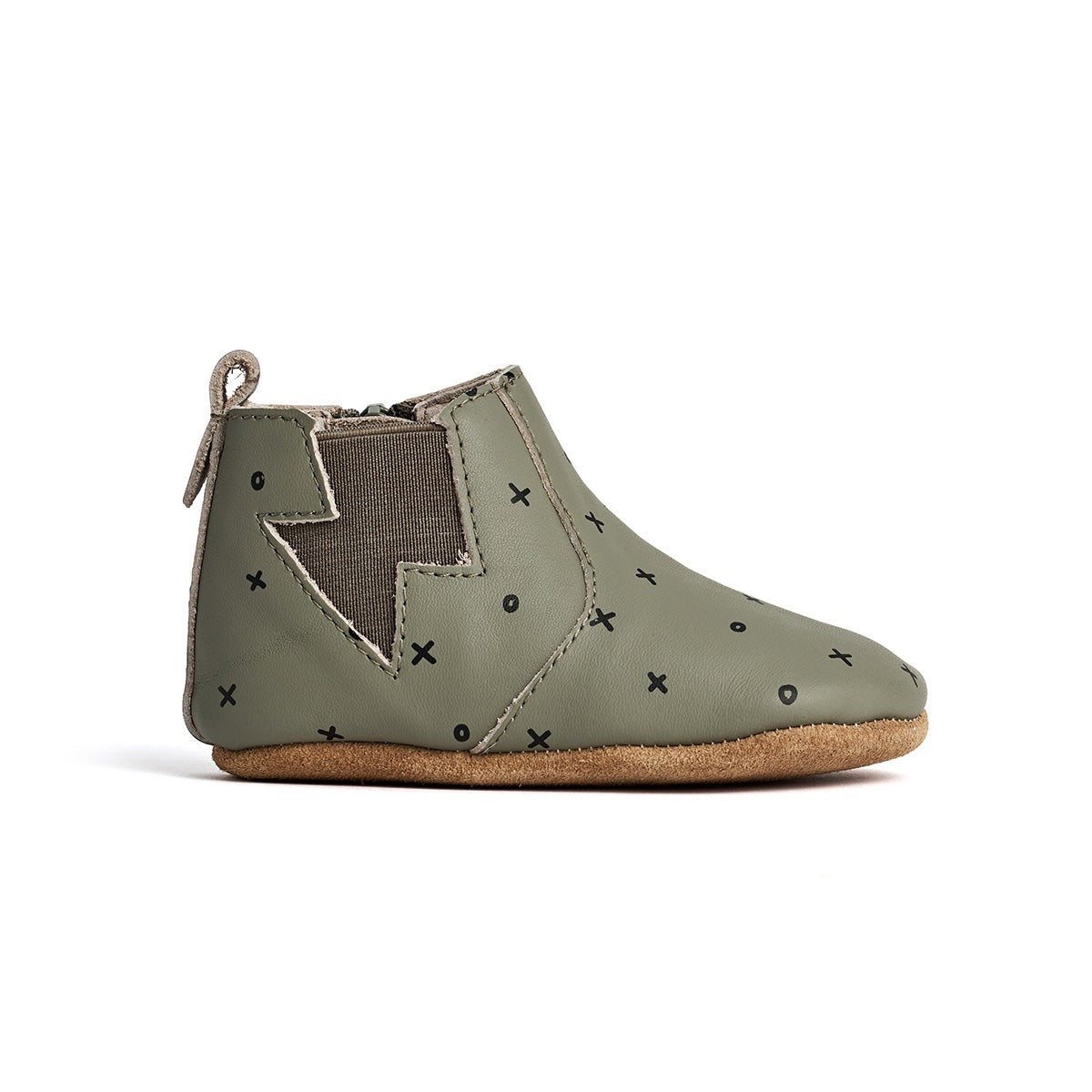 Pretty Brave Khaki XO Baby Electric Boot