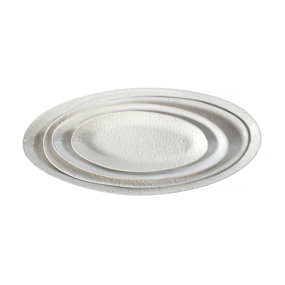 Wonki Ware Bamboo Platter - White Sand