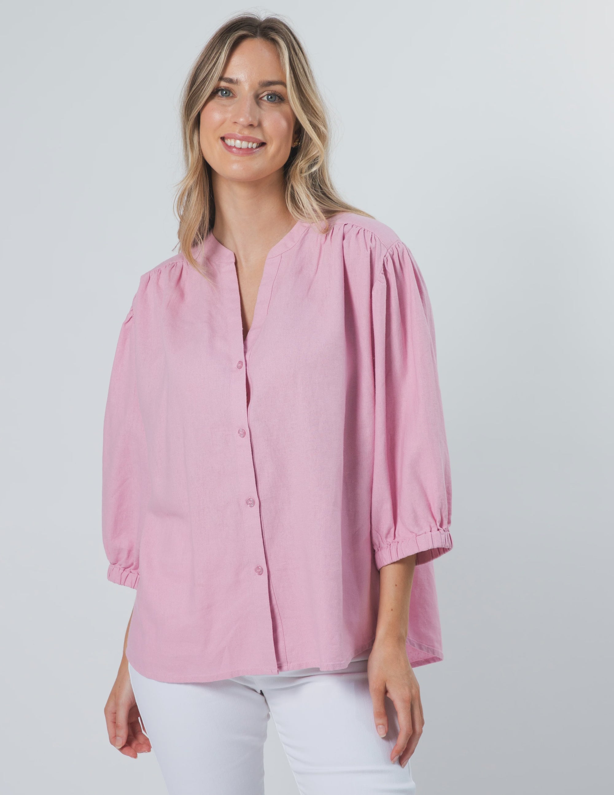 Stella Gemma TAMMY BLOUSE - MARSHMALLOW