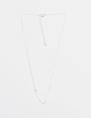 Silver Chain Necklace with Stars - Stella + Gemma