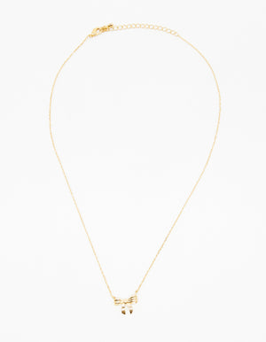 Gold Chain Necklace with Bow - Stella + Gemma