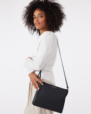 Saben Matilda Crossbody - Black + Chunky Chain