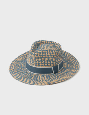 STRAW HAT - DIAMOND CHECK