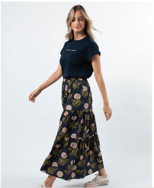 Stella Gemma Tori Skirt Flore Navy